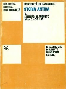 Storia Antica X,1 L'impero di Augusto 44 a.C. - 70 …