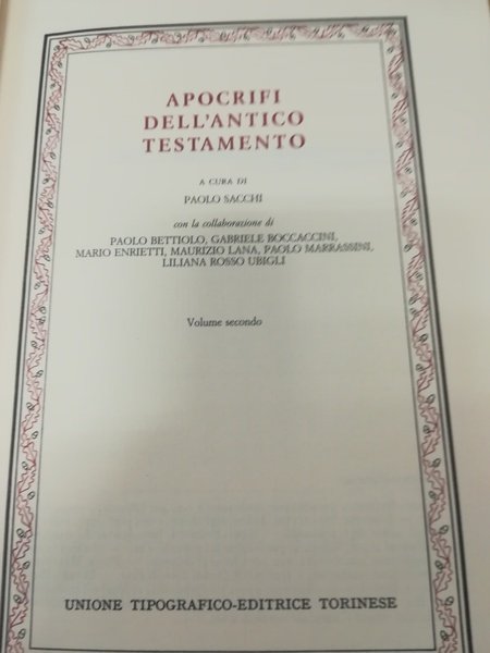 Apocrifi dell'Antico Testamento - Vol. 2.