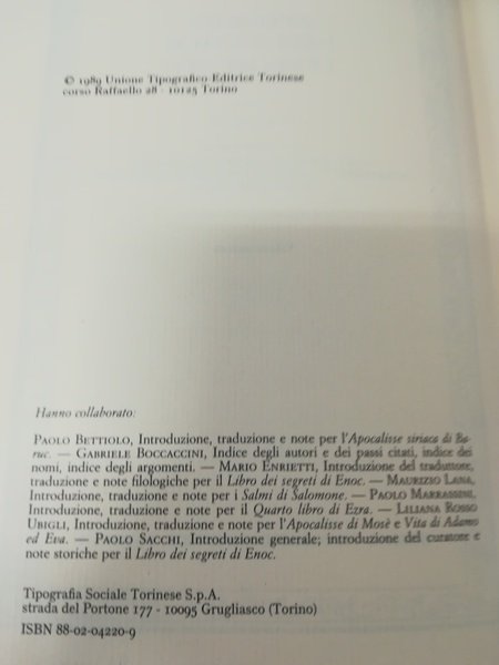 Apocrifi dell'Antico Testamento - Vol. 2.