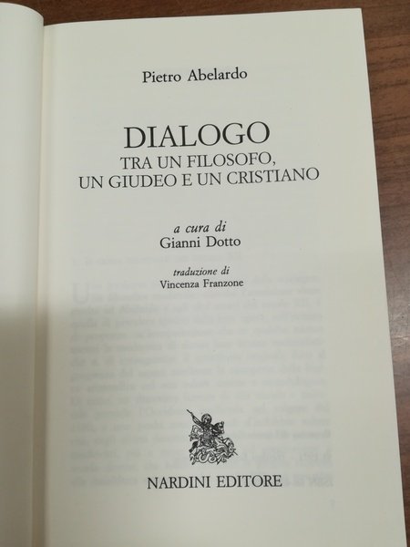 Dialogo tra un filosofo, un giudeo e un cristiano.