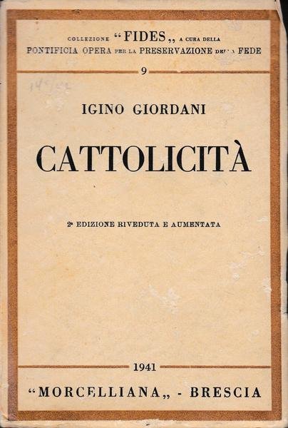 Cattolicita'.