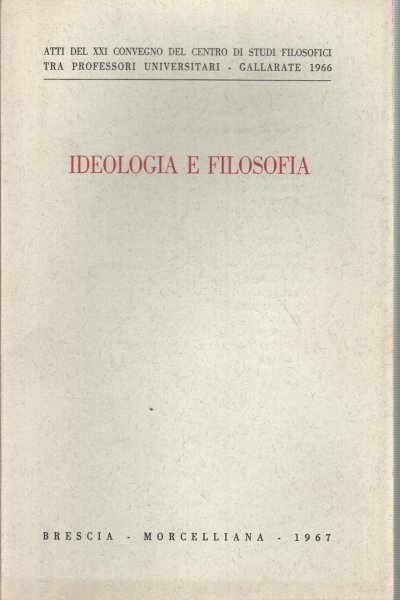 Ideologia e filosofia.