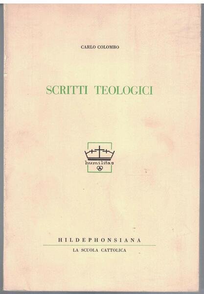 Scritti teologici.