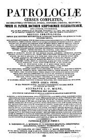 Patrologia graeca (vol. 3). S. Dionysius areopagita