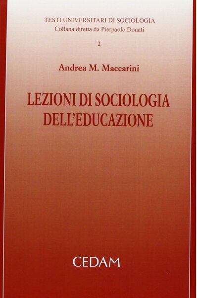 Lezioni di sociologia dell'educazione.