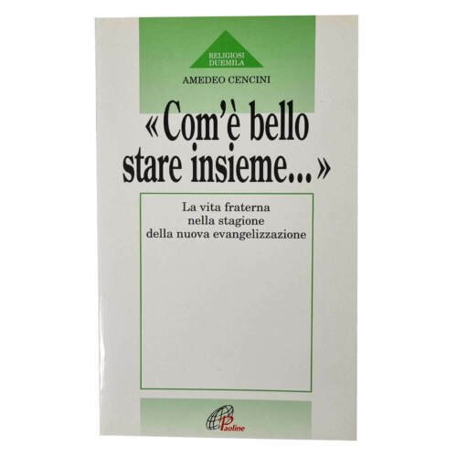 Com'è bello stare insieme. La vita fraterna nella stagione della …