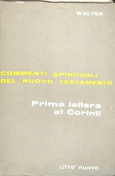 Prima lettera ai Corinti.