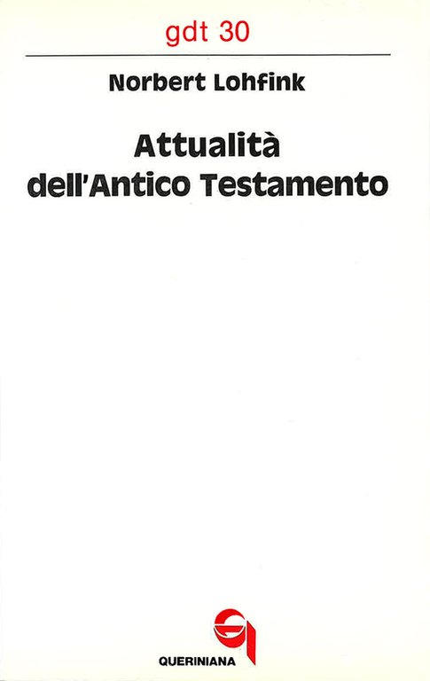 Attualita' dell'Antico Testamento.