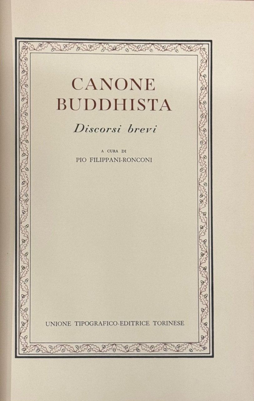 Canone buddhista, discorsi brevi | Immagine principale