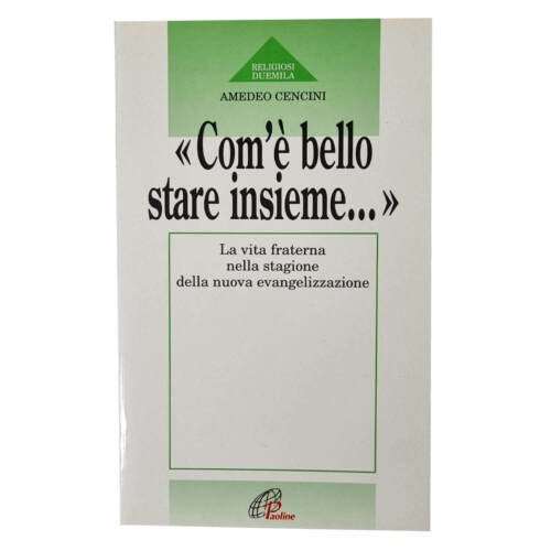 Com'è bello stare insieme. La vita fraterna nella stagione della …