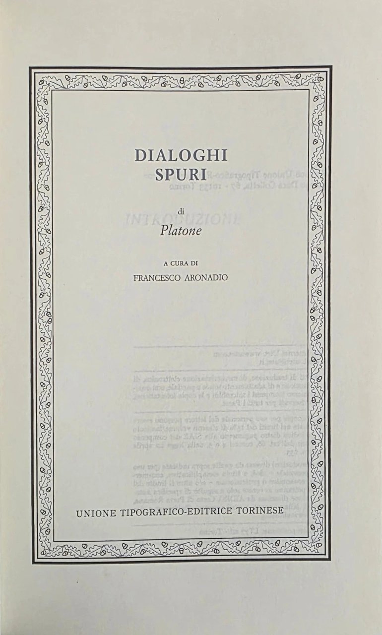 Dialoghi spuri | Immagine principale
