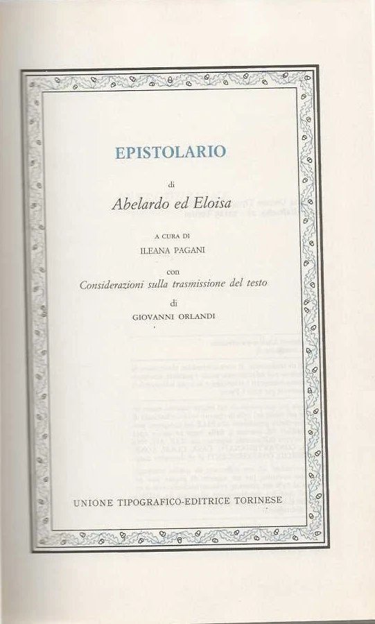 Epistolario | Immagine principale