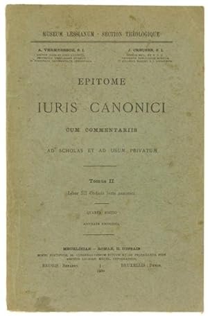 Epitome Iuris Canonici cum commentariis ad scholas et ad usum …