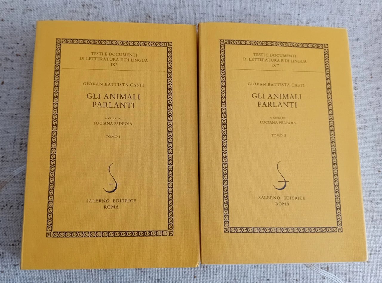 Gli animali parlanti, tomi I-II