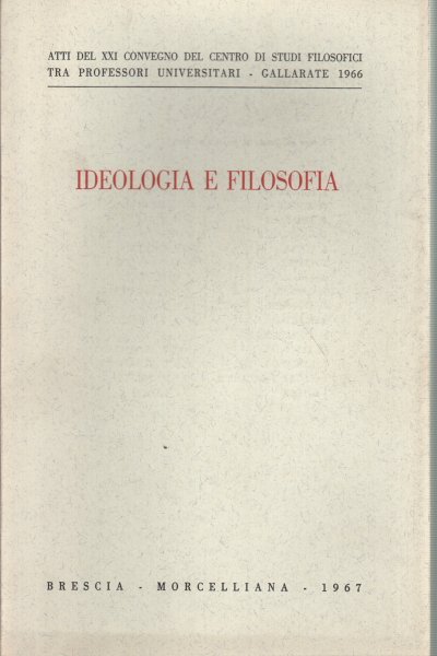 Ideologia e filosofia.