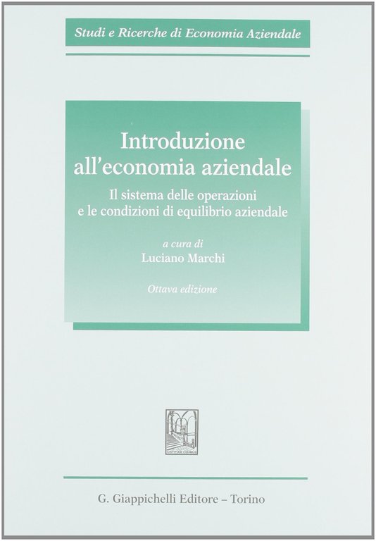 Introduzione all'economia aziendale.