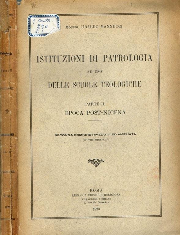 Istituzioni di patrologia 2.
