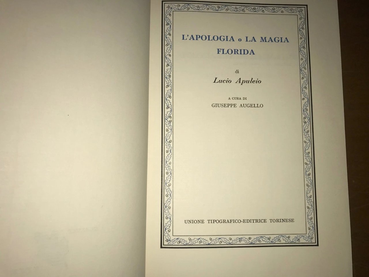 L'apologia o la magia. Florida | Immagine principale