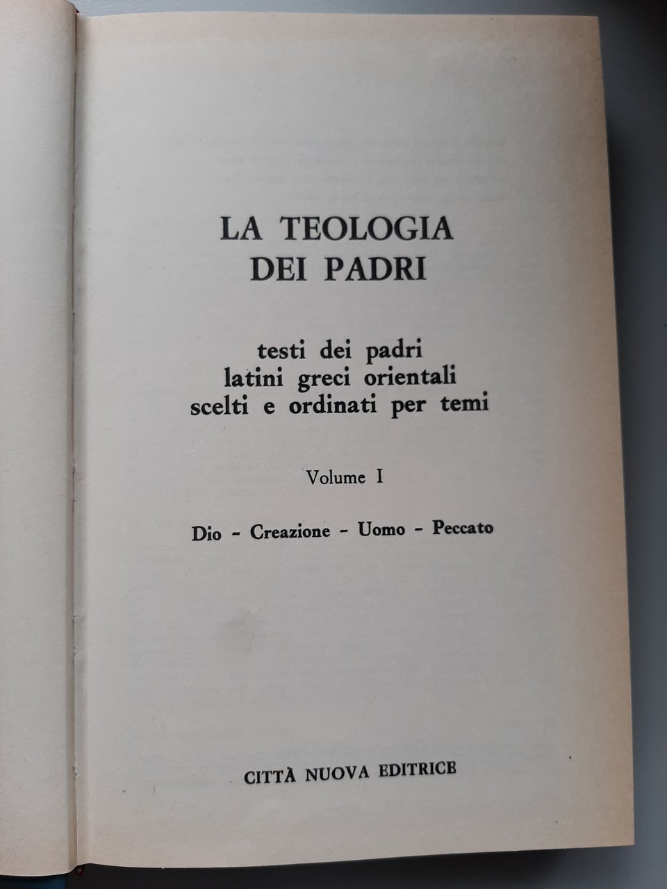 La Teologia dei Padri, volume 1. Testi dei padri latini, …