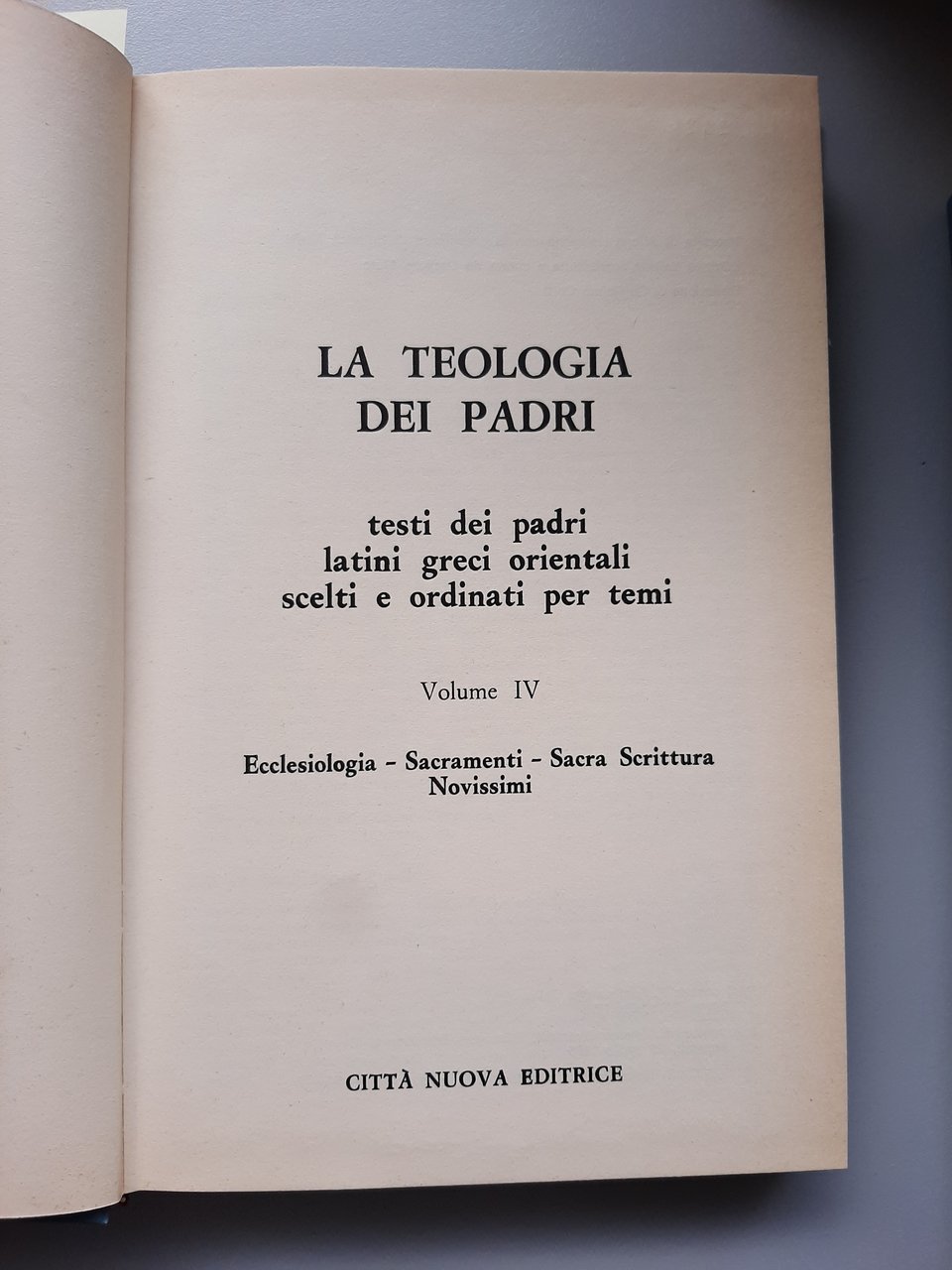 La Teologia dei Padri, volume 4. Testi dei Padri latini, …