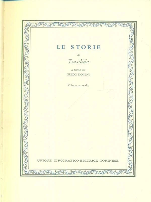 Le storie, volume secondo | Immagine principale