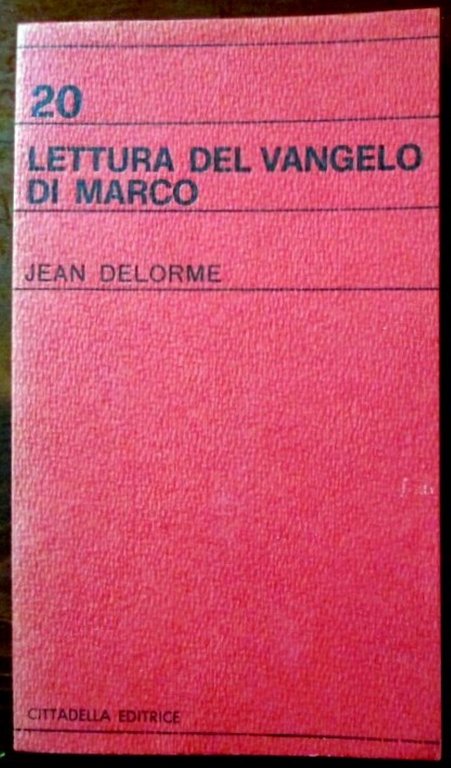 Lettura del Vangelo di Marco.