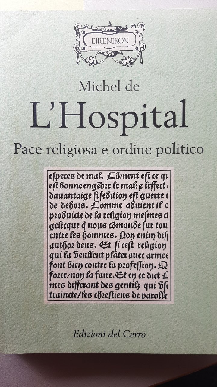 Pace religiosa e ordine politico