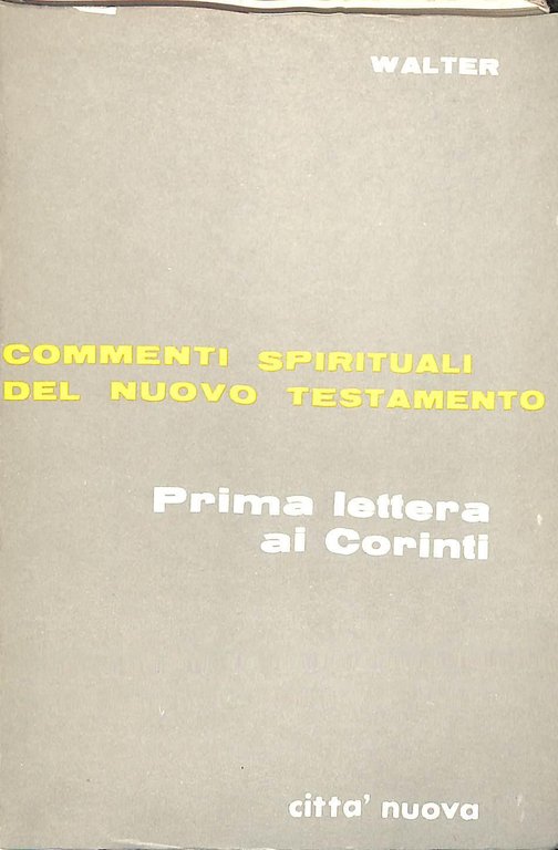 Prima lettera ai Corinti.
