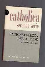 Ragionevolezza della fede.