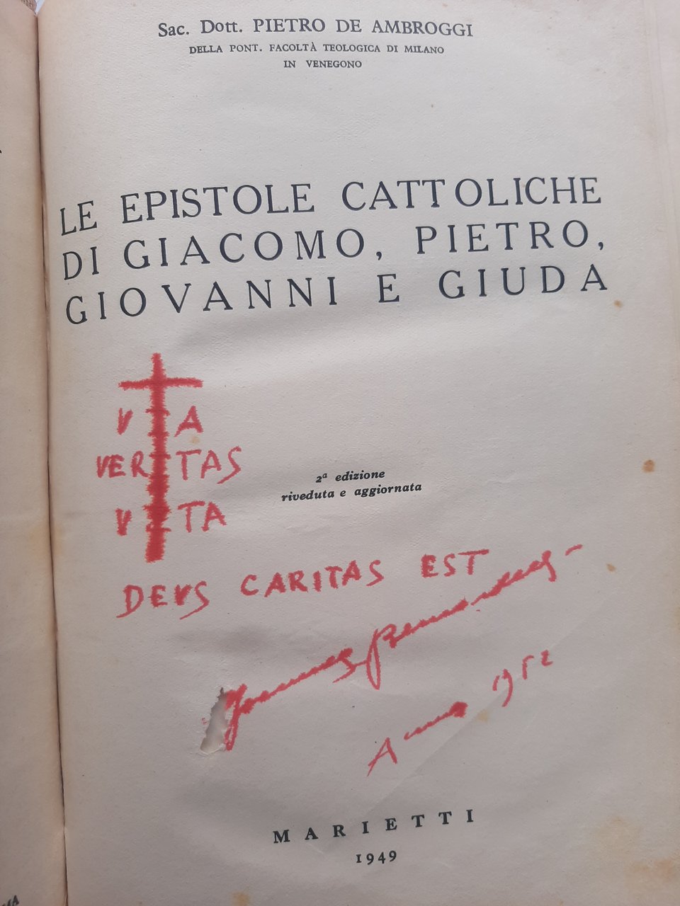 Sacra Bibbia. Le epistole cattoliche di Giacomo, Pietro, Giovanni e …