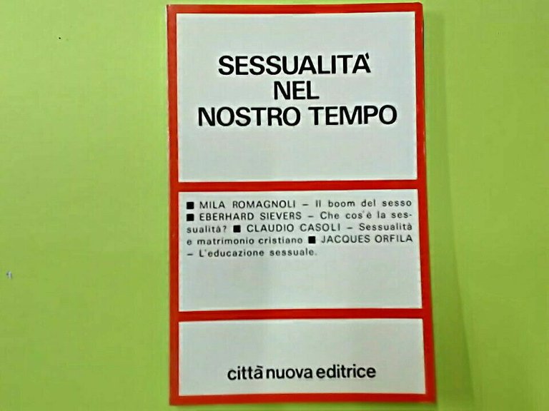 Sessualità nel nostro tempo.