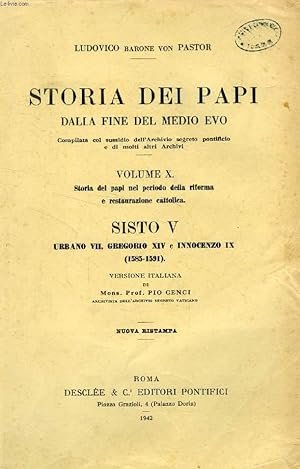 Storia dei Papi dalla fine del Medio Evo Vol. 10 …