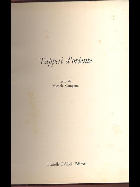 Tappeti d'oriente.