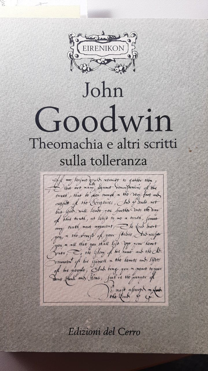 Theomachia e altri scritti sulla tolleranza