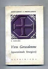 Verso Gerusalemme.