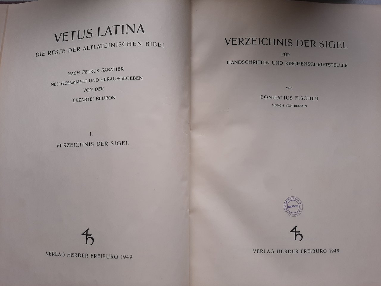 Vetus Latina 1. A-ZO.