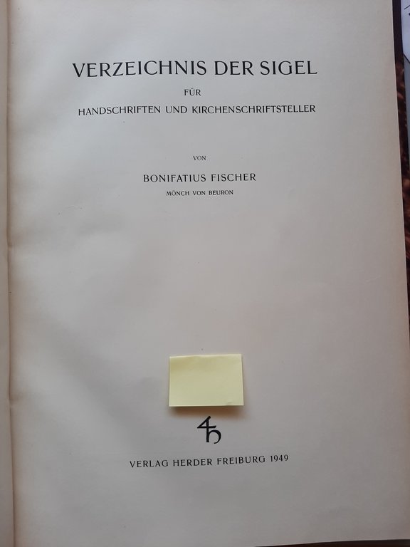 Vetus Latina, die Reste der altlateinischen Bibel, 21 fascicoli.