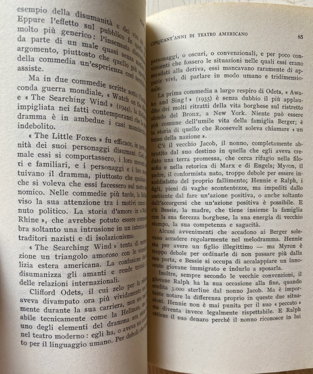 CINQUANT'ANNI DI TEATRO AMERICANO