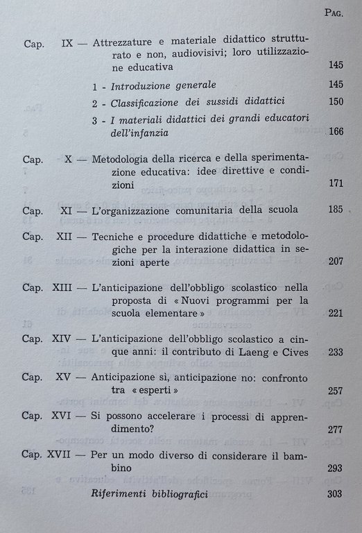 PROBLEMI DI PSICOLOGIA E DI PEDAGOGIA DELL'INFANZIA