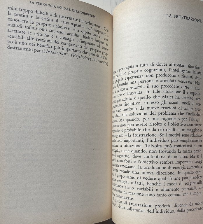 LA PSICOLOGIA SOCIALE DELL'INDUSTRIA. DEMOCRAZIA O AUTORITARISMO NELLE FABBRICHE?