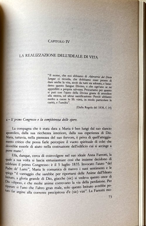 LA SPIRITUALITÀ E L'OPERA DI MARIA DE MATTIAS. LE ORIGINI …