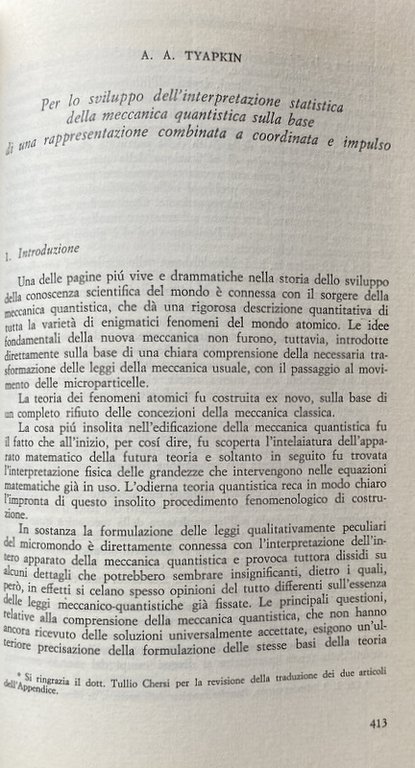 L'INTERPRETAZIONE MATERIALISTICA DELLA MECCANICA QUANTISTICA. FISICA E FILOSOFIA IN URSS.