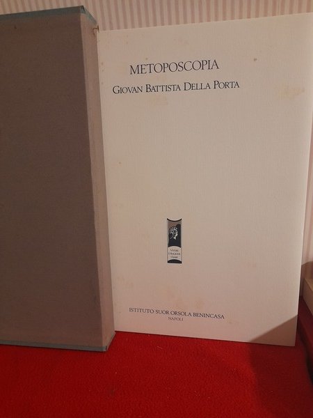 METOPOSCOPIA. Ist. Suor Orsola Benincasa, 1990.