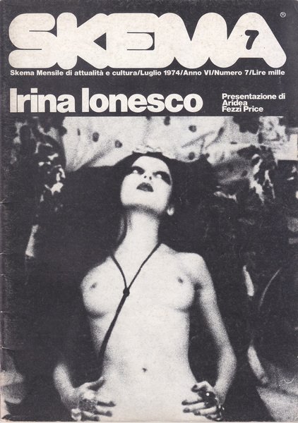 Irina Ionesco in "SKEMA" n. 7 1974