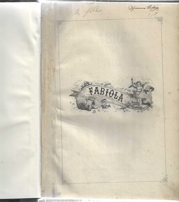 "Fabiola" "o la chiesa delle catacombe del Cardinale Wiseman"