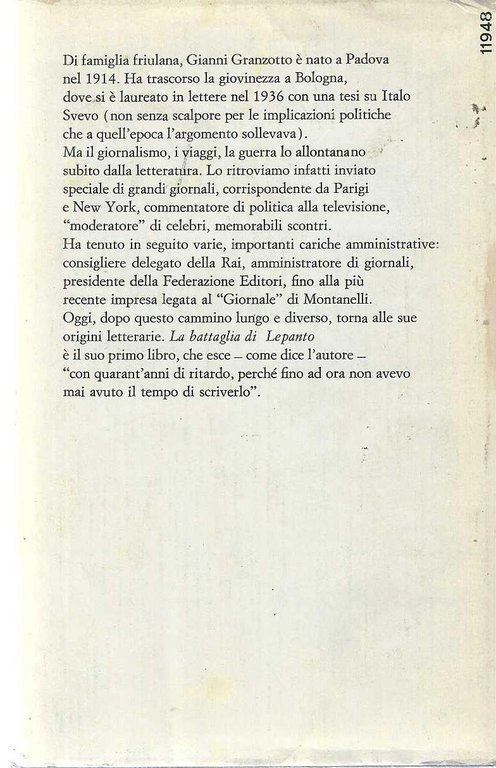 "La battaglia di Lepanto" (Romanzo)