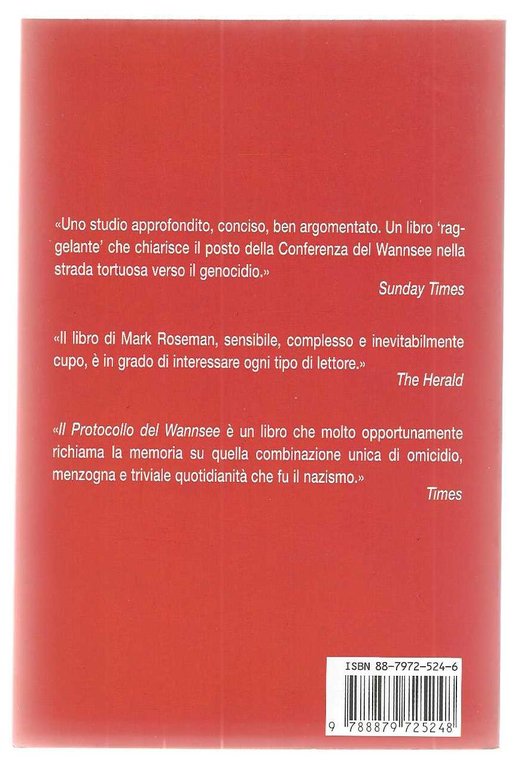 "Il protocollo del Wannsee e la soluzione finale"