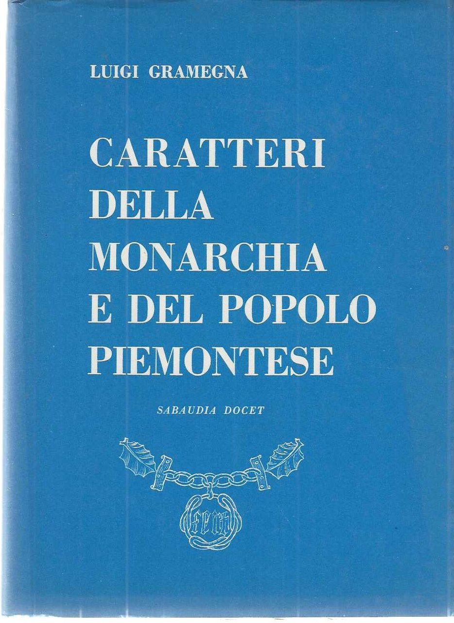 "Caratteri del popolo e della monarchia Piemontese"