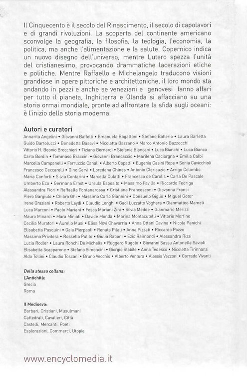 "Il Cinquecento" "L'età del Rinascimento"