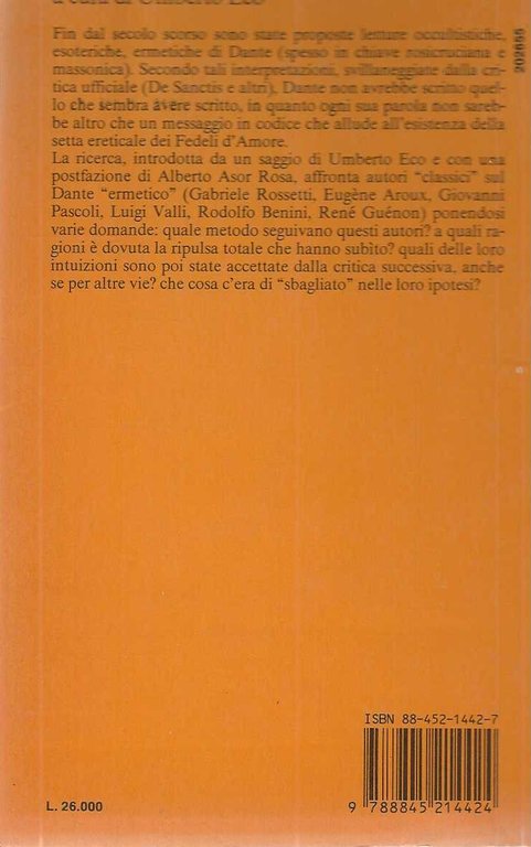 "L'dea deforme" "Interpretazioni esoteriche di Dante "
